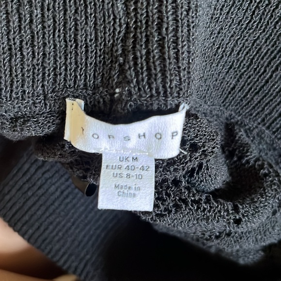 TOPSHOP flare open stitch pants cover up - Picture 5 of 6